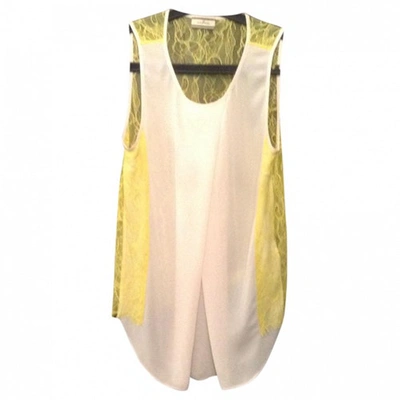 Pre-owned By Malene Birger Yellow Polyester Top