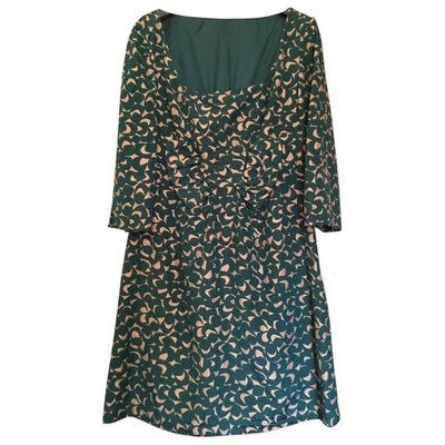 Pre-owned Hoss Intropia Green Silk Dress