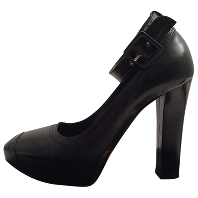 Pre-owned Le Silla Black Leather Heels