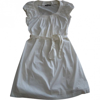 Pre-owned Patrizia Pepe White Cotton - Elasthane Dress