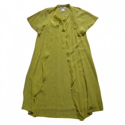 Pre-owned Sonia By Sonia Rykiel Yellow Silk Dress