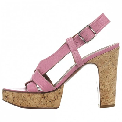 Pre-owned Lanvin Pink Leather Sandals