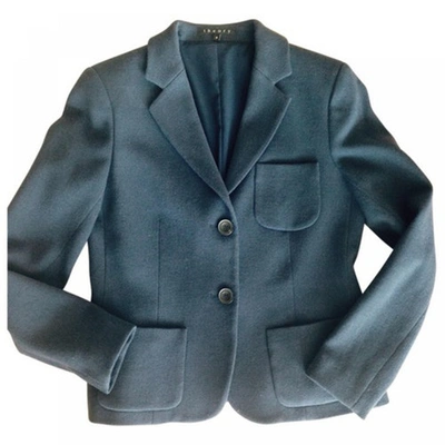 Pre-owned Theory Blue Wool Jacket