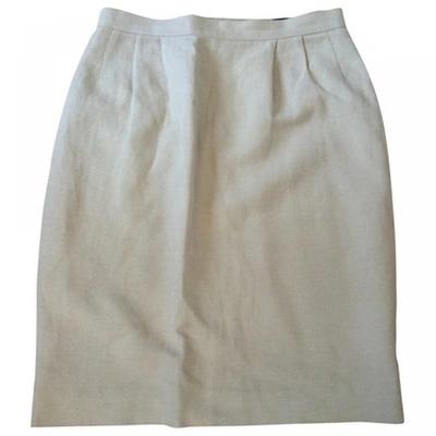 Pre-owned Isabel Marant Ecru Linen Skirt