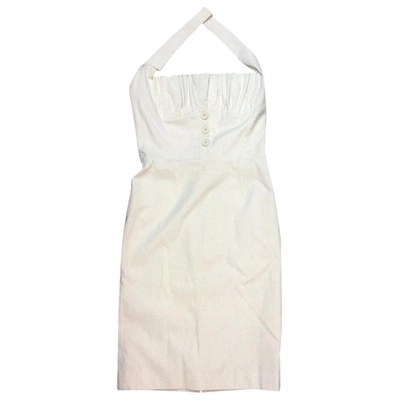 Pre-owned Dior Mid-length Dress In White