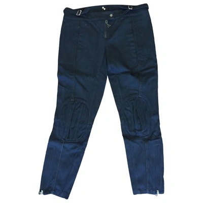 Pre-owned Dondup Blue Cotton Trousers
