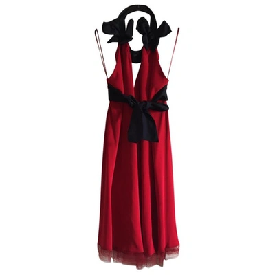 Pre-owned Alexis Mabille Red Viscose Dress