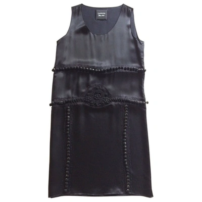 Pre-owned Lanvin Black Viscose Dress
