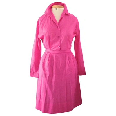 Pre-owned Jil Sander Pink Cotton Dress