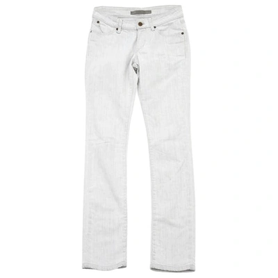 Pre-owned Superfine Grey Cotton - Elasthane Jeans
