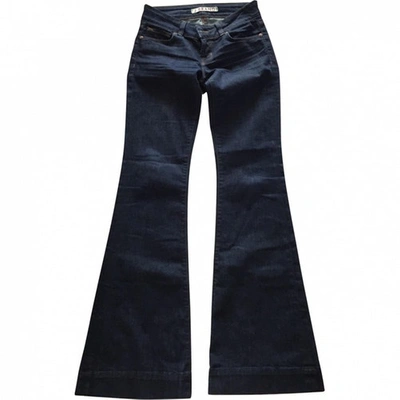 Pre-owned J Brand Blue Cotton - Elasthane Jeans