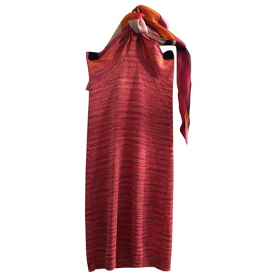 Pre-owned Guess Pink Viscose Dress