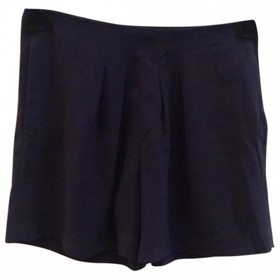 Pre-owned Maje Navy Polyester Shorts