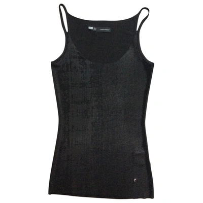 Pre-owned Dsquared2 Black Polyester Top