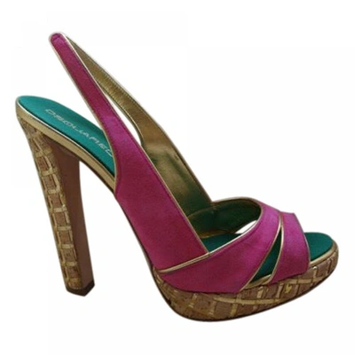 Pre-owned Dsquared2 Pink Suede Heels
