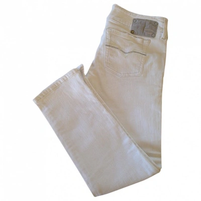Pre-owned Diesel White Cotton Jeans