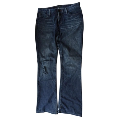 Pre-owned Joe's Blue Cotton - Elasthane Jeans