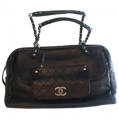 Pre-owned Chanel Black Leather Handbag