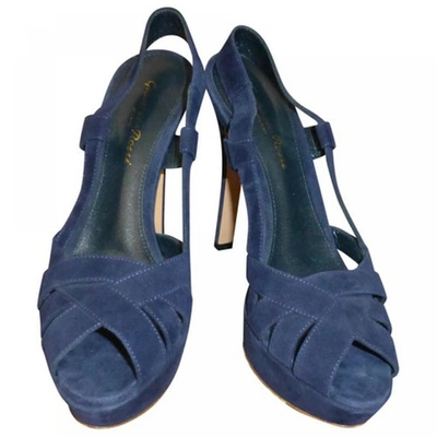 Pre-owned Gianvito Rossi Blue Leather Heels