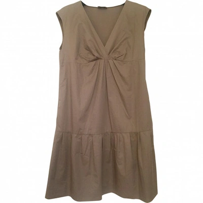 Pre-owned Moschino Khaki Cotton Dress