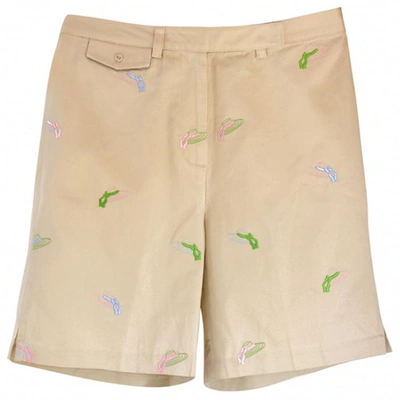 Pre-owned Tommy Hilfiger Beige Cotton Shorts