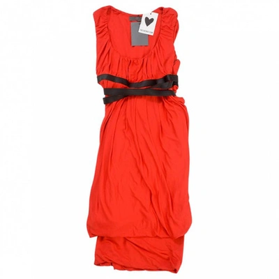 Pre-owned Mcq By Alexander Mcqueen Red Viscose Dress