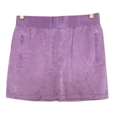 Pre-owned Joseph Purple Viscose Skirt