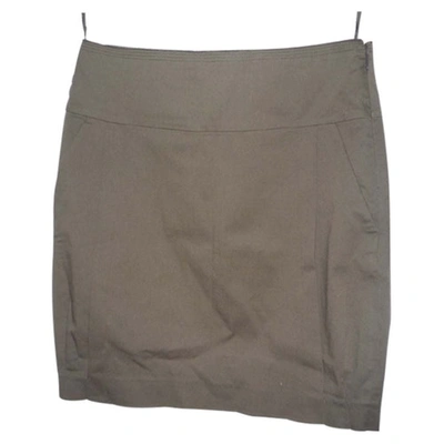 Pre-owned Prada Brown Cotton Skirt