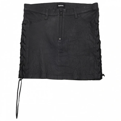 Pre-owned Hudson Black Leather Skirt