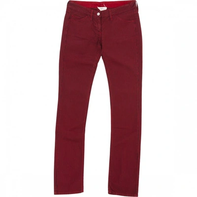 Pre-owned Isabel Marant Red Cotton Trousers