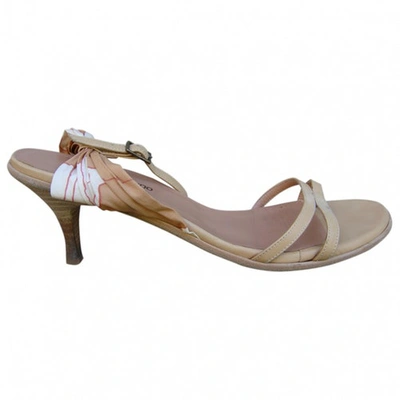 Pre-owned Vanessa Bruno Beige Leather Sandals