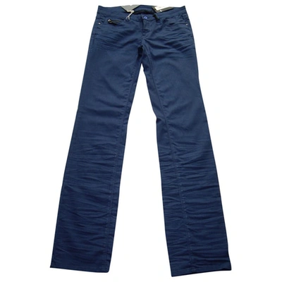 Pre-owned Costume National Blue Cotton Jeans