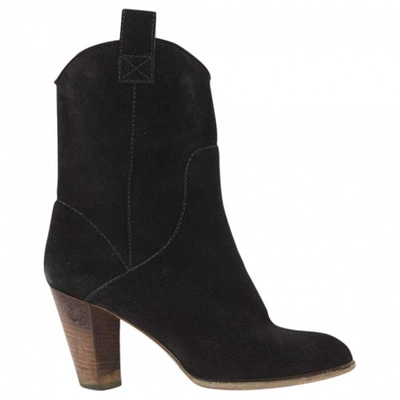 Pre-owned Marc Jacobs Black Suede Ankle Boots