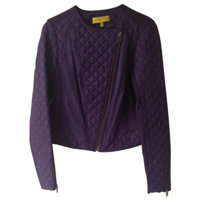 Pre-owned Catherine Malandrino Purple Leather Jacket