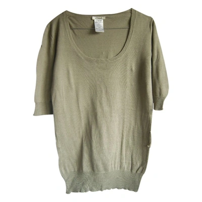 Pre-owned Chloé Grey Cotton Top