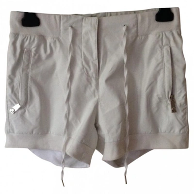 Pre-owned Pinko White Leather Shorts
