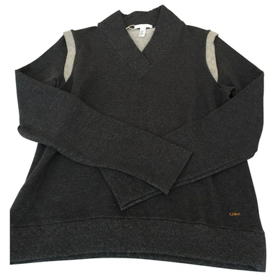 Pre-owned Chloé Sweatshirt In Grey