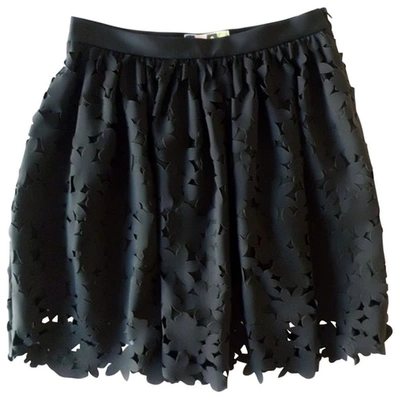Pre-owned Msgm Black Synthetic Skirt