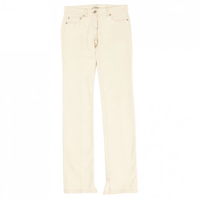 Pre-owned Chloé White Cotton Jeans