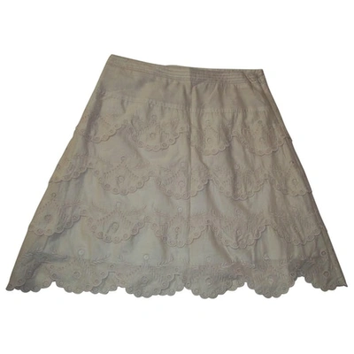 Pre-owned Bcbg Max Azria Skirt In Beige