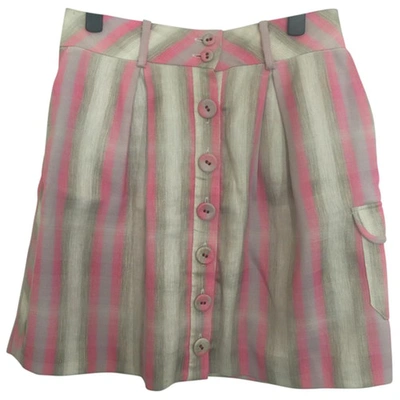 Pre-owned Matthew Williamson Mini Skirt In Multicolour