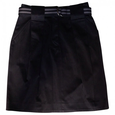 Pre-owned Comptoir Des Cotonniers Belted Skirt In Black