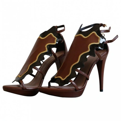 Pre-owned Hoss Intropia Sandals In Brown