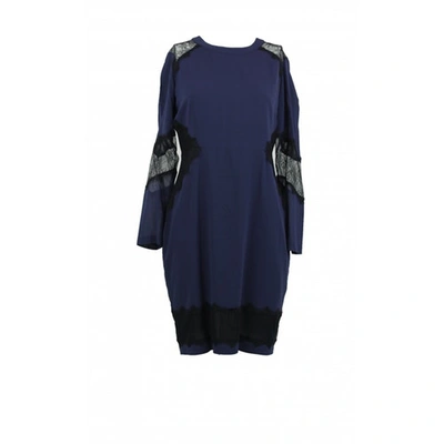 Pre-owned Whistles Navy Silk Dress