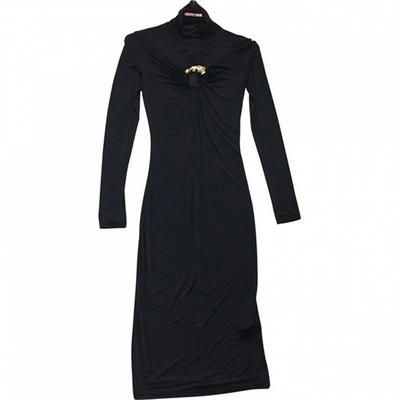 Pre-owned Roberto Cavalli Black Viscose Dress