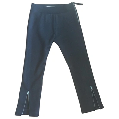 Pre-owned Marni Pantaloni Neri Con Zip In Black