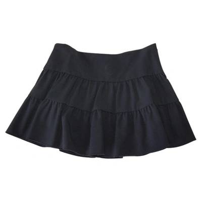 Pre-owned Patrizia Pepe Black Wool Skirt