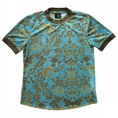 Pre-owned Just Cavalli Turquoise  Top