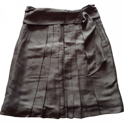 Pre-owned Essentiel Antwerp Linen Mid-length Skirt In Grey