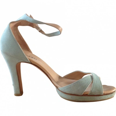 Pre-owned Repetto Wedge Sandals In Blue